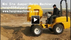 Mini site dumper with Yanmar engine