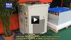 S&A 1500W fiber laser water cooling chillerCW 6300 with 8 5KW   cooling capacity