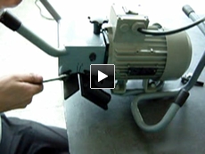 Bevelling machine for metal plates show