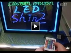 how to use the led writing board
