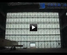 Guillotine Hangar Door with 43m wide and 28m high