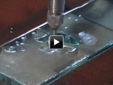 waterjet cutting vedio HD-A400-2030B