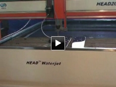 waterjet cutting vedio HD-A400-2030B