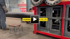 Steel pipe lined with PE tailings pipe production process - diameter reduction