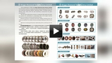 Polishing grinding wheel for glass processing