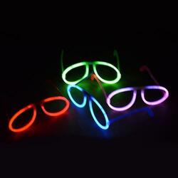 Glo Eyeglasses-Asst Colors- Foil Packaged- 24 Piece Display Box