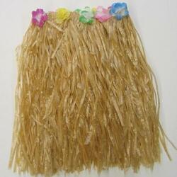 Adult Hula Skirt-Tan Plastic-Elastic