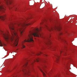Feather Boa- Red- 6 Foot