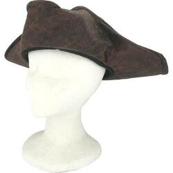Trifold Pirate Hat-Brown Leatherette