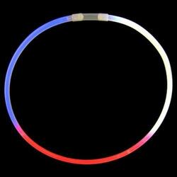 Glo Necklace- Tri-Color Red/Wht/Blue
