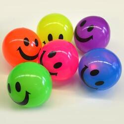 Flashing Smile Ball- 68Mm- 1 Dozen Display