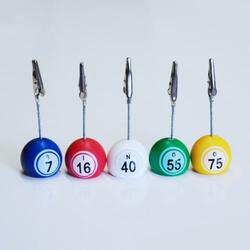 Bingo Ticket Holder- Lucky Bingo Balls