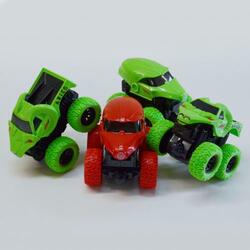 Colorful Friction-Powered Monster Truck- 4 Inch- 12 Piece Display Box