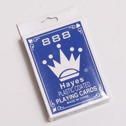 Plastic Coated Playing Card- Poker Size Each Deck in Tuck Box