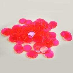Pink Plastic Chips- 100 Count Bag