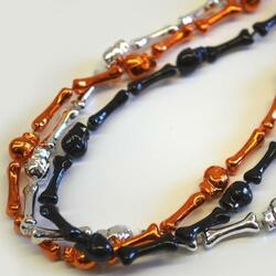Skull & Bones Asst Color Bead 33 Inch