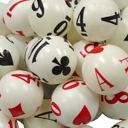 Playing Card Balls 52 Pc Set- 38mm Size