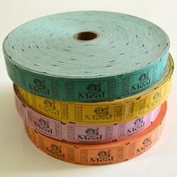 Roll Tickets- Meal- Good For1 2000 tickets per roll