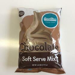 Frostline Chocolate Soft Serve Mix 6/6lb bags
