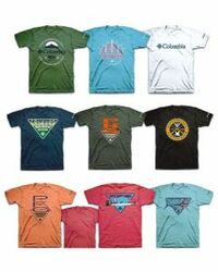 Columbia wholesale men's short sleeve tee assortment 24pcs.