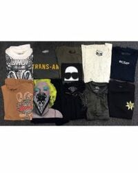 Screen printed wholesale Men's T-shirts pallet assortment 500pcs.