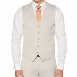 Slim Fit End-on-End Suit Vest  2150006