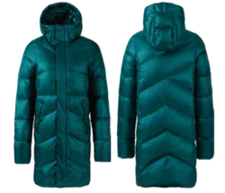 Down Jacket-recycled grey duck down water repellent