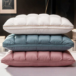 Peter Khanun 3D Bread Goose Down and Feather Bed Pillows for Sleeping 100% Cotton Cover P01