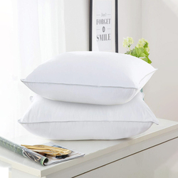 Peter Khanun White Goose Feather Pillows for Sleeping 100% Cotton Shell Downproof Bed Pillow 012