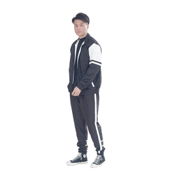 Bechance  Black  and  white Jacket For Men Breathable Jacket