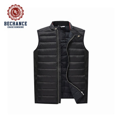 M1076 Bechance Custom Down Vest for Men Padded Duck Down Waistcoat