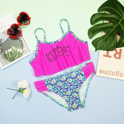 Bikini 2021 little girl Two Piece Swimsuits Bikini Set Swimwear Summer Beach Bathing Suit