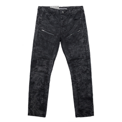 Zip Trim Moto Denim Jeans