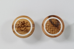 Wood natural buttons