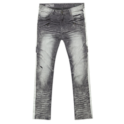 Grey Side Stripe Detail Jeans