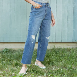 destryoed jeans