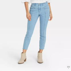 light blue skinny jeans