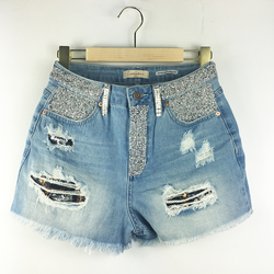 Sequin Repaired Shorts