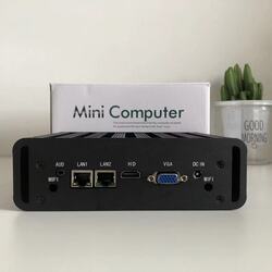 High quality Fanless MINI PC  Dual lan and RS232 tiny pc