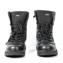 Men's tactical duty side zip outdoor black boot footwear