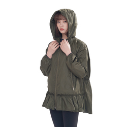 fashion design jacket for women spring/fall jacket hooded
