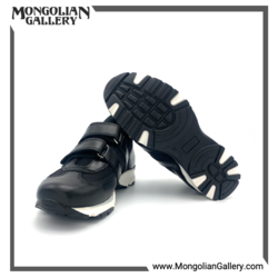 Leather Sneaker with Loop Straps