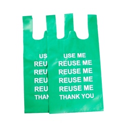 PP non woven t shirt handle shopping bag vest handle non woven shopping bag