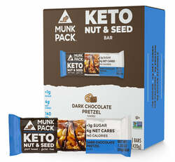 Dark Chocolate Pretzel Keto Nut  Seed Bar, 12-Pack