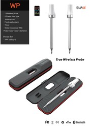 Bluetooth Premium Smart Waterproof Kitchen Food Meat Truly Wireless Thermometer With High Temperatur