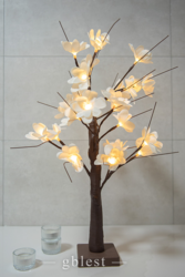 24L artificial tree light  with flowers