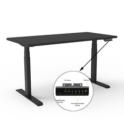 Ergonomic dual motor electric standing desk