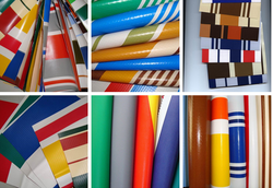 PVC stripe tarpaulin