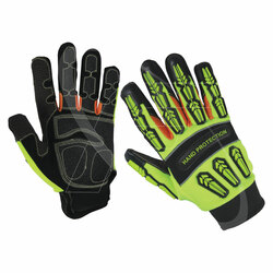 Impact Protection Mechanic Gloves for Oil and Gas Industries Non-Slip Work Gloves Safety Gloves