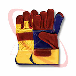 Double Palm Cowhide Split Leather Work Gloves Best use as Construction Gloves Rigger Work Gloves
